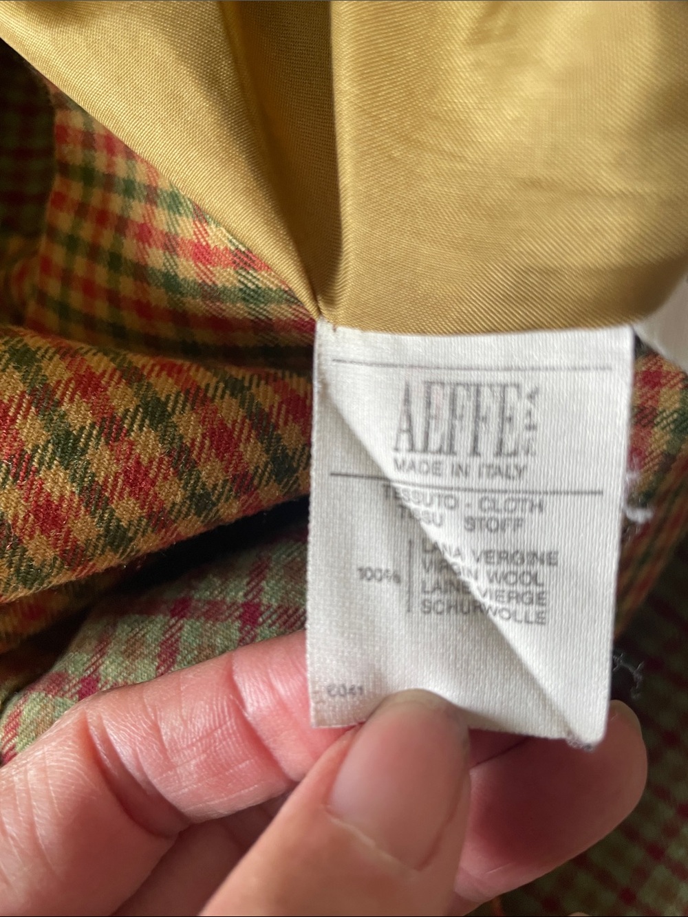 RARE 90’s MOSCHINO Cheap & Chic PUZZLE Blazer Italian Virgin Wool Plaid 8 - Picture 14 of 16